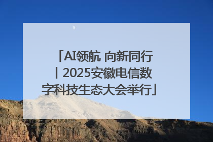 AI领航 向新同行丨2025安徽电信数字科技生态大会举行