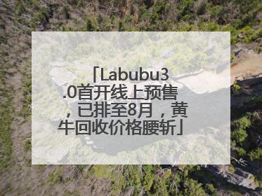 Labubu3.0首开线上预售，已排至8月，黄牛回收价格腰斩